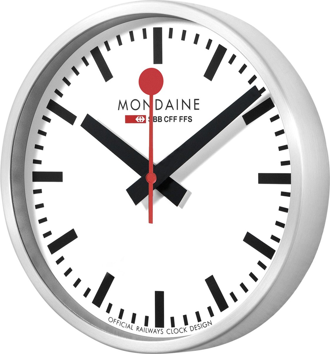 Mondaine Stop2go Wifi Stationsklok MSM.25S11 Wandklok Diameter 25cm