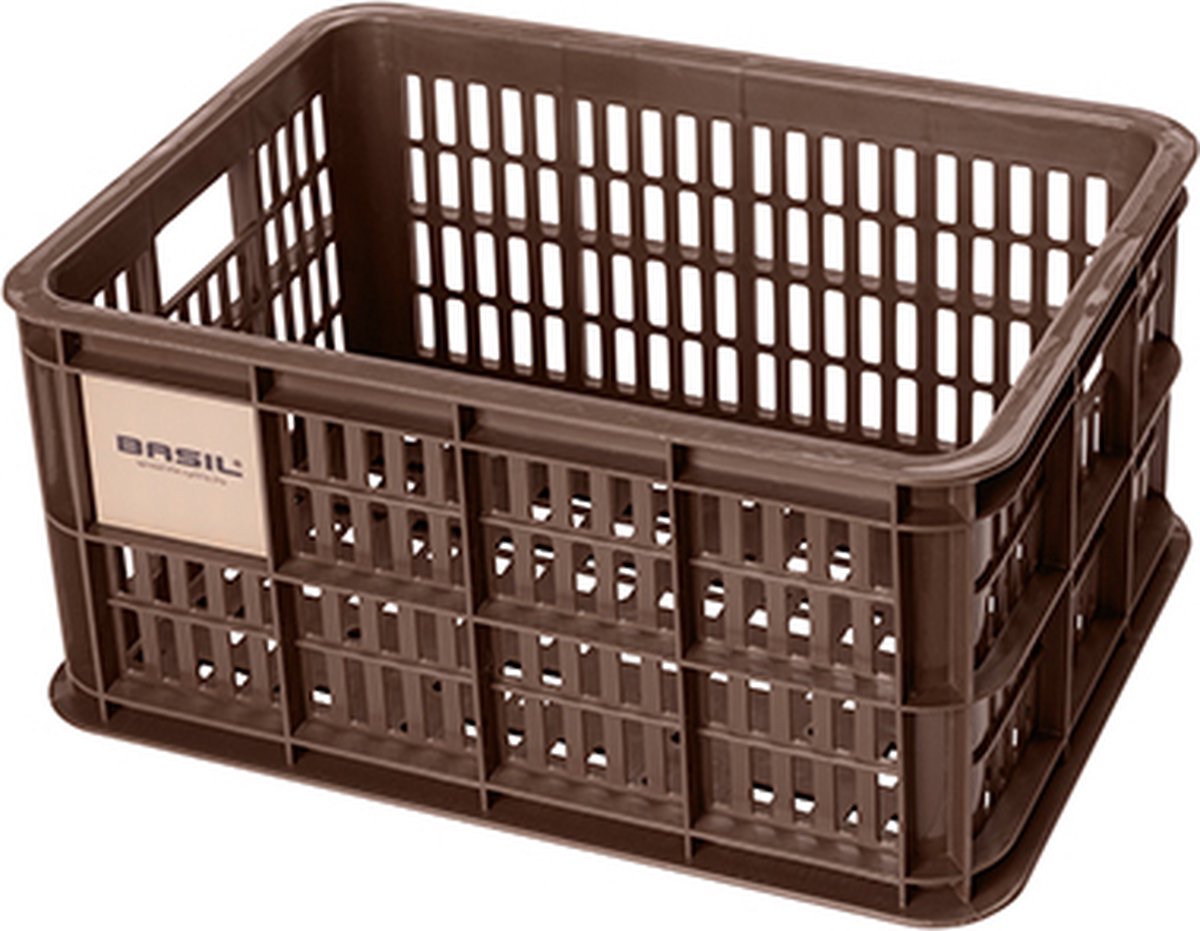 Basil Fietskrat S - Klein - 17.5 Liter - Bruin