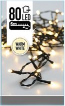 Oneiro’s luxe Kerstverlichting 80 LED's - 6 meter - warm wit - kerst - kerstboom - feestdagen - winter - verlichting - binnen - buiten - sfeer