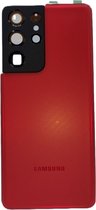 Voor Samsung Galaxy S21 Ultra (SM-G998B) achterkant - rood