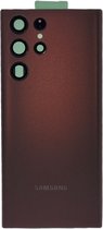 Pour Samsung Galaxy S22 Ultra (SM-S908B) Couverture Arrière - Vin Rouge
