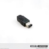 FireWire 4- naar 6-pins adapter, f/m | Signaalkabel | sam connect kabel