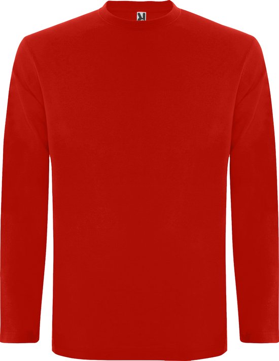 Rood Effen t-shirt lange mouwen model Extreme merk Roly maat L