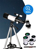 Nuvance - Telescoop - 300x Vergroting - Sterrenkijker Volwassenen / Kinderen - inclusief Statief en Draagtas - Astronomie en Sterrenkunde - Nachtkijker