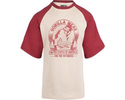 Gorilla Wear - Logan Oversized T-Shirt - Beige/Rood - S