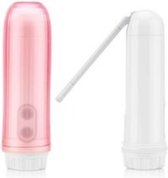 Elektrische reisbidet op batterij 140 ml - roze - draagbare bidet - bidet elektrisch - vaginale douche - wc papier vervanger