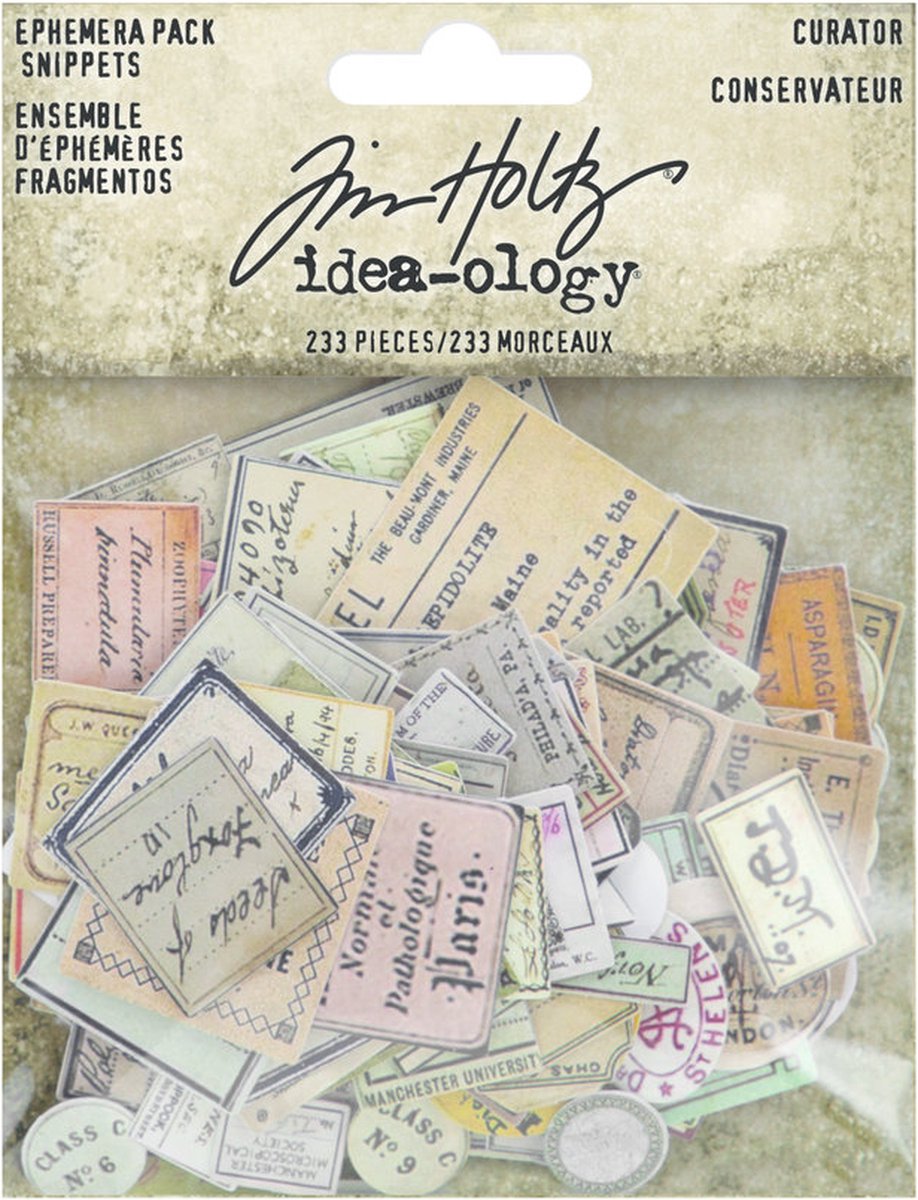Idea-ology Tim Holtz - Curator Snippets Ephemera Pack (TH94152)