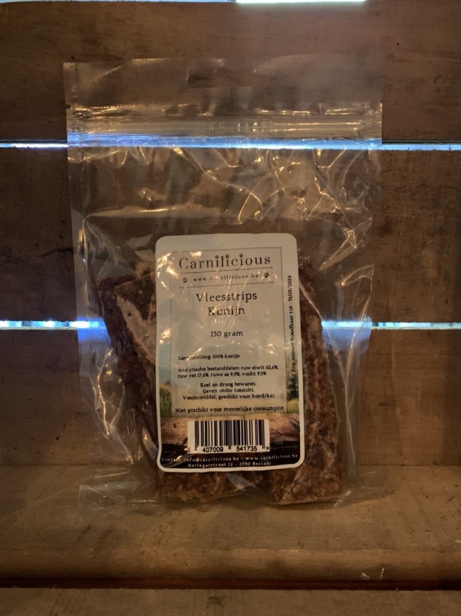 Carnilicious Vleesstrips Konijn