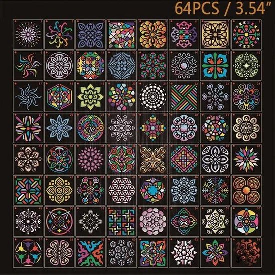 54 Stuks Quilten Sjabloon, Meerdere Gevormde Acryl Quilt