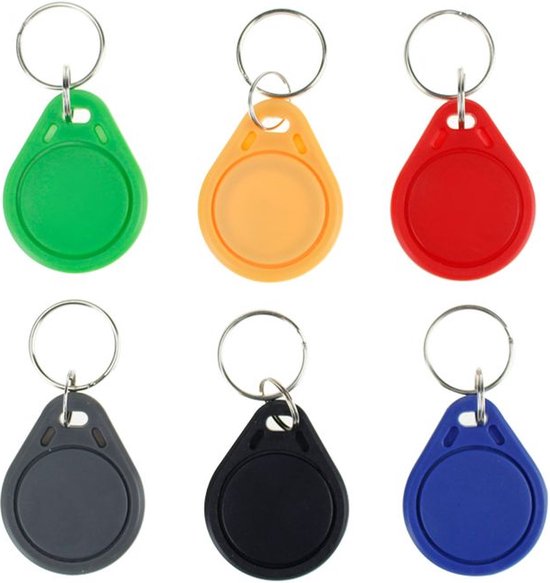 Mifare classic 1K sleutelhangers - RFID Tags - RFID - keytag - 10 stuks - div. kleuren