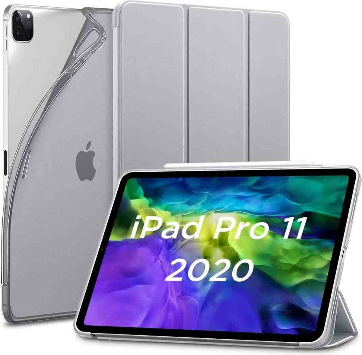 iPad Pro 2021 (11 Inch) Hoes - Rebound Magnetic Case - Grijs