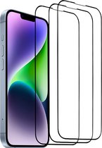3x Protecteur d'écran iPhone 14 - verre de protection trempé protecteur d'écran verre iPhone 14 - coque complète - Arara