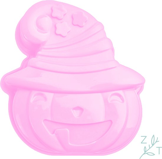 ZijTak  - Pompoen bakvorm - Halloween - Silicone - Bakken - Thema - Pastel roze