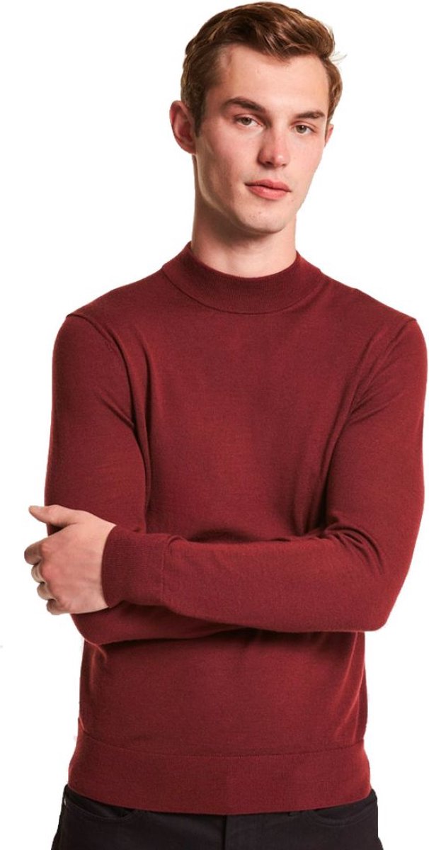 Michael Kors Turtleneck Pullover Merino Wol - Bordeaux - Medium