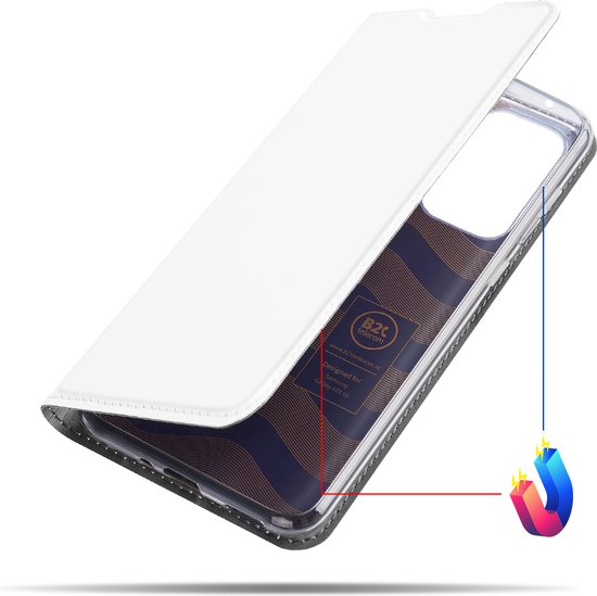Telefoonhoesje Samsung Galaxy A33 5G Book Case Wit met Pashouder