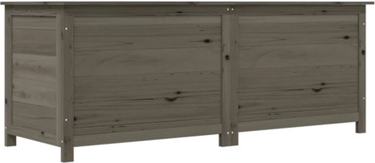 vidaXL - Kussenbox - 150x50x56 - cm - massief - vurenhout - antracietkleurig