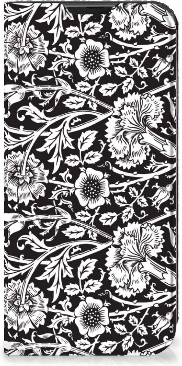 Samsung Galaxy Xcover 6 Pro Smart Cover Black Flowers