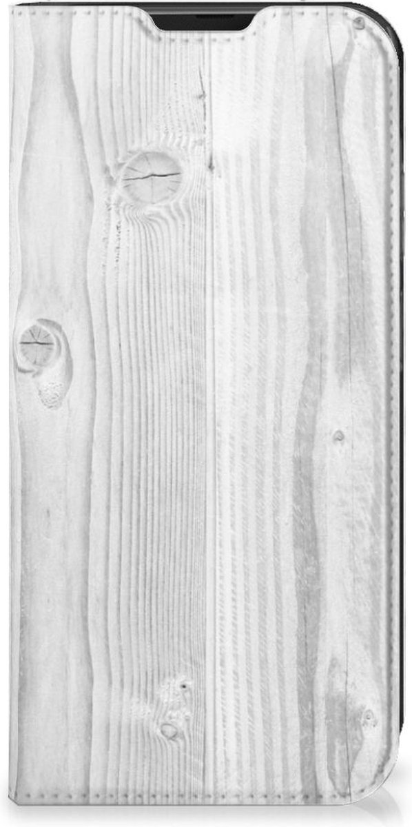 Samsung Galaxy Xcover 6 Pro Book Wallet Case White Wood