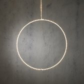 Luca Lighting Cirkel Hangend met Klassiek Witte LED Verlichting - H120 x Ø50 cm - Wit