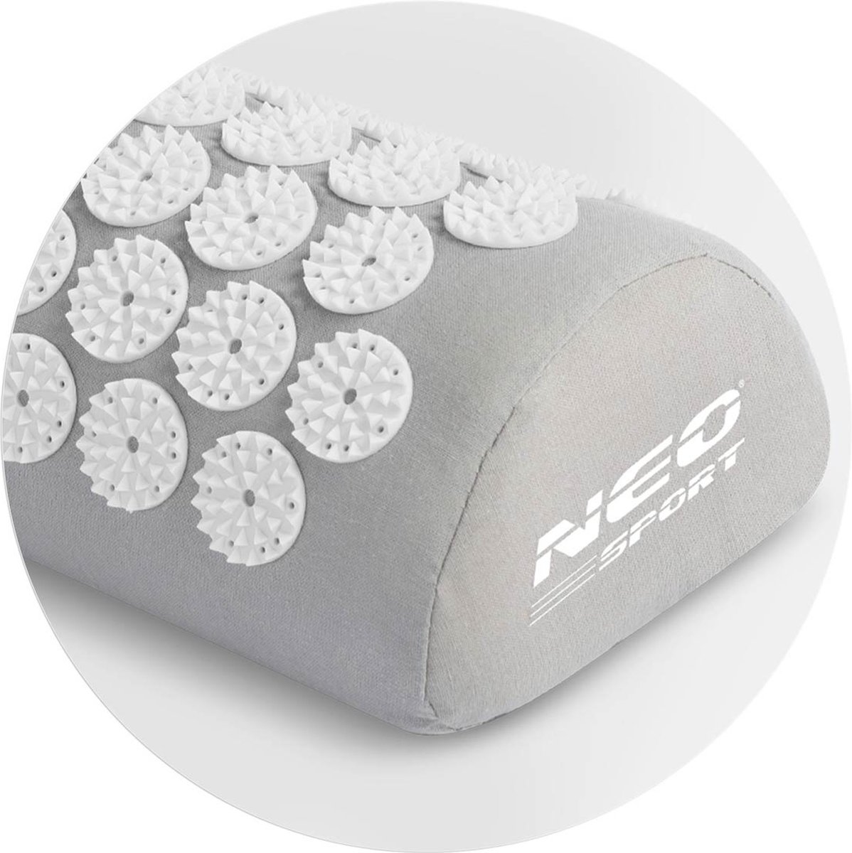 Spijkermat shakti mat met kussen grijs