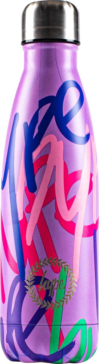 Pink Graffiti - Drinkfles - RVS drinkfles - waterfles - RVS waterfles