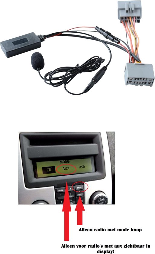 puzzel Plantkunde Bergbeklimmer Bluetooth Adapter Volvo C30 C70 XC70 XC90 S40 S60 S80 V50 V70 MP3 Muziek  Streaming... | bol.com