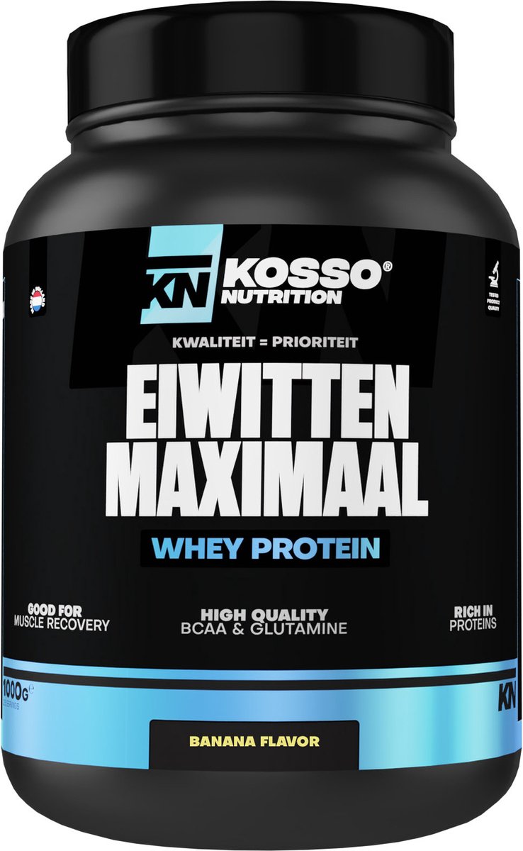 Kosso Nutrition - Kosso Eiwitten Maximaal - Banaan - Proteïne Poeder - Eiwitshake