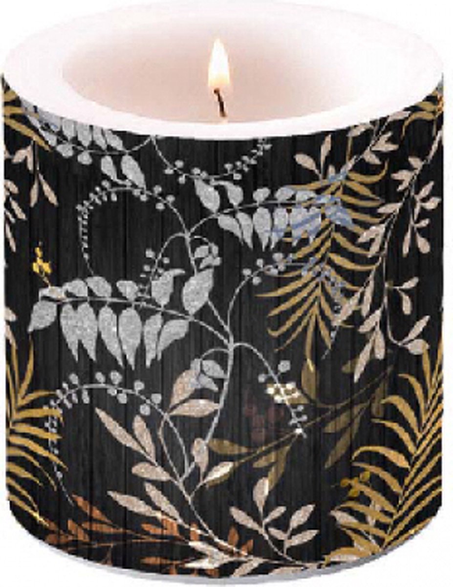 Ambiente - Kaars - Small - 35 branduren - Luxery Leaves Black