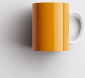 Oranje mok | Koffiemok | Thee mok | Mok 300 ml | Keramische mok