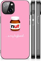 Telefoonhoesje Geschikt voor iPhone 14 Leuk Hoesje met Zwarte rand Nut Boyfriend