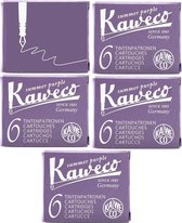 Recharges pour stylo plume Kaweco 5 boîtes Violet, Violet Summer , Aubergine