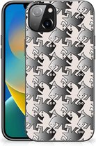 Telefoonhoesje iPhone 14 Plus Hoesje maken met Zwarte rand Salamander Grey