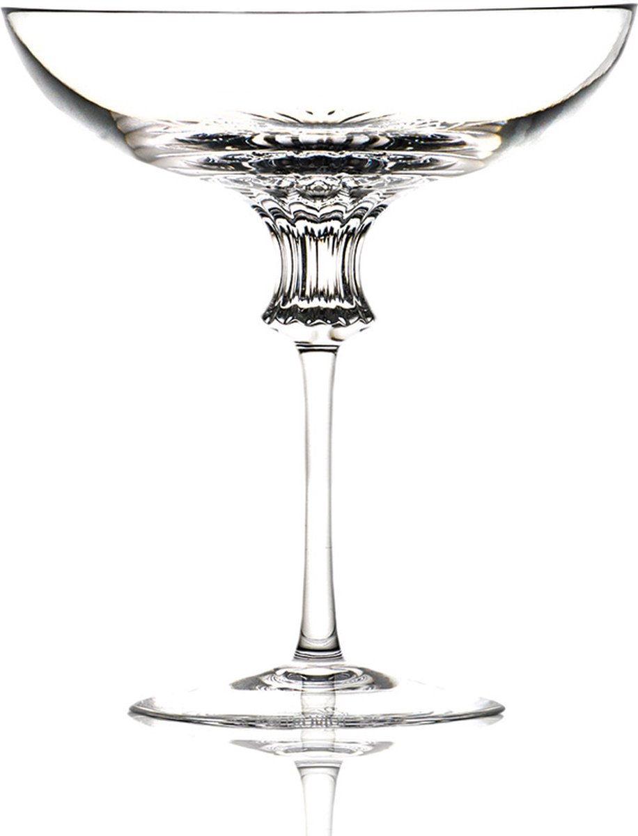 ROGASKA 1665 - Omega Champagne coupe - set van 2 - kristal - kristal glazen