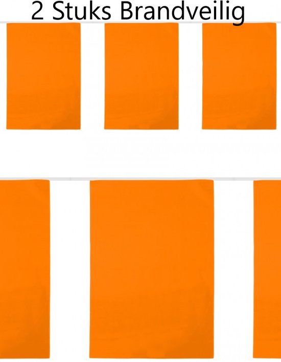 Knikken het is mooi Opblazen 2 stuks Oranje vlaggenlijn XL Brandveilig , Brandvertragend ,PVC, rechthoek  oranje 20... | bol.com