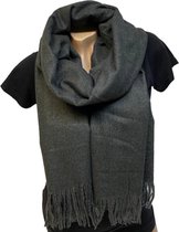 Warme Sjaal - Dikke Kwaliteit - Antraciet - 185 x 70 cm (YD06-150)