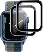 2x Screenprotector geschikt voor Apple Watch 7/8/9 45mm - Folie Screen Protector geschikt voor Apple Watch 7/8/9 45mm