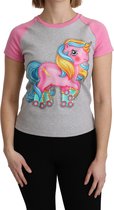 Moschino - T-shirt en Cotton gris et rose My Little Pony Top