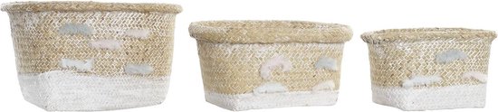 Basket spelset DKD Home Decor Polyester Vezel (34 x 26 x 18 cm)