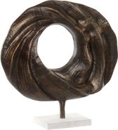 Decoratieve figuren DKD Home Decor Aluminium Marmer Cirkels Verouderde afwerking (38 x 10.5 x 38 cm)