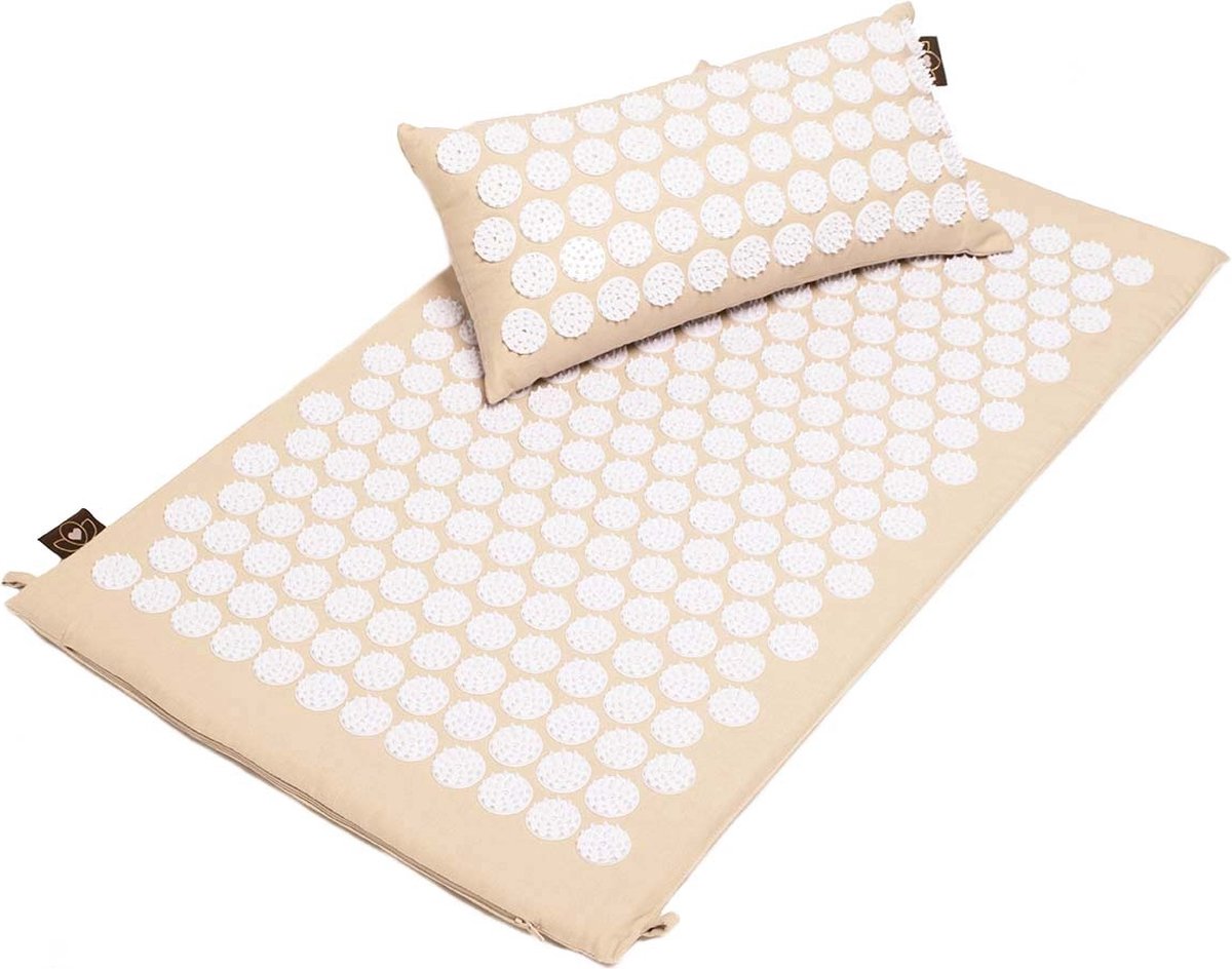 Goedkoopste Set spijkermat en spijkerkussen sand - Lotus