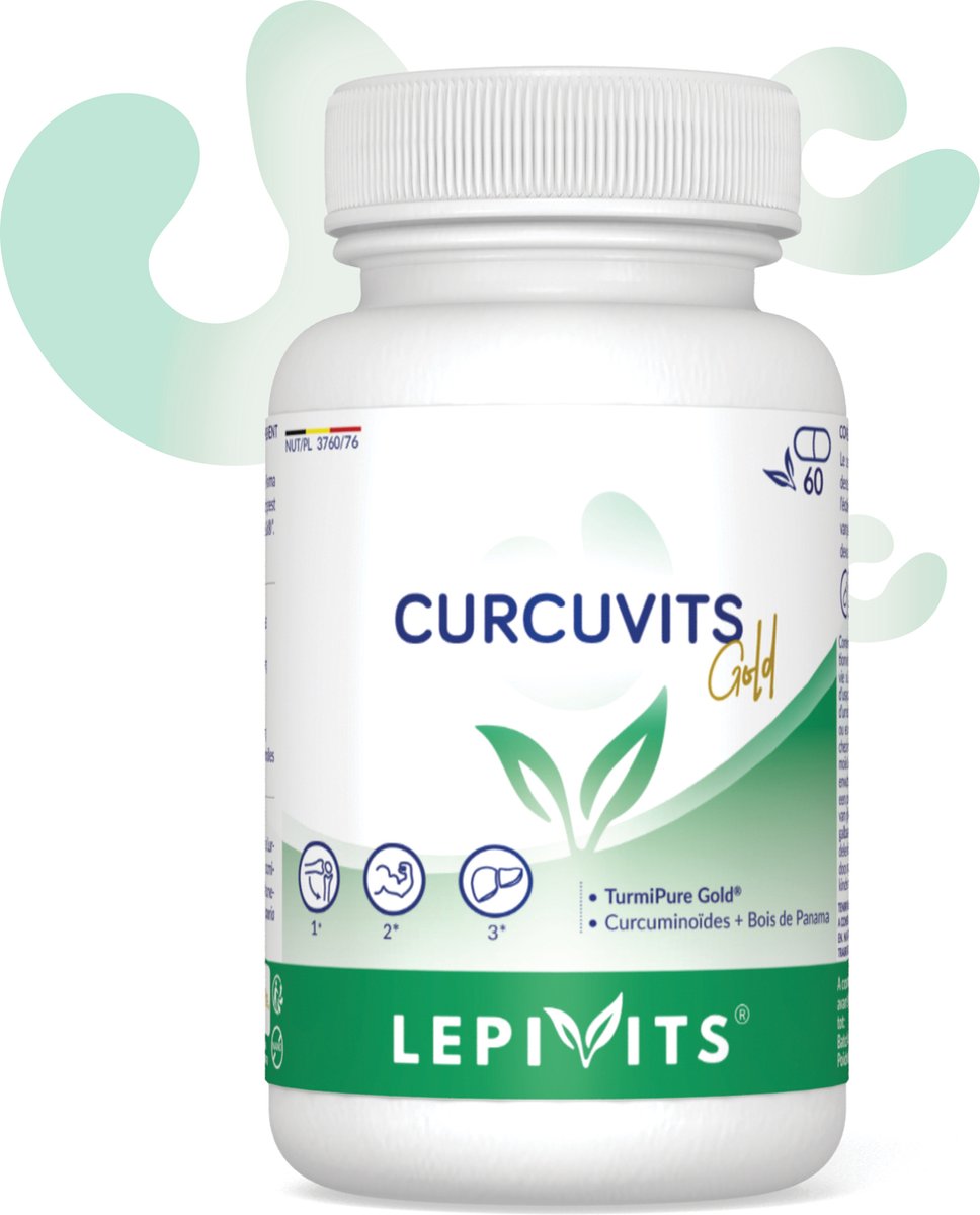 Lepivits Curcuvits - Kurkuma “TurmiPure Gold®”, afgeleid van zeer biologisch beschikbare organische micro-inkapseling