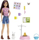 Barbie Kamperen Kampeerset Skipper met konijn - Pop