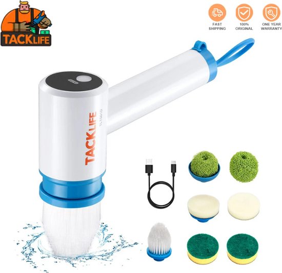 Tacklife Cordless Power Scrubber Handheld Elektrische Borstel