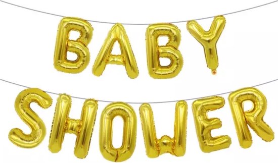 Babyshower Versiering Pakket - Letter Ballonnen - Luxe Baby Shower Helium Balonnen Set - Baby Shower Folie Ballon - Geboorte - Feest - Cadeau