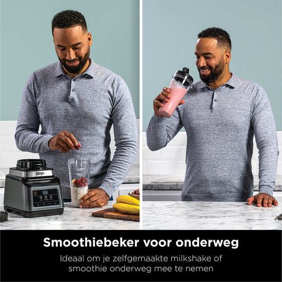 Ninja Foodi 2-in-1 Blender en Smoothie Maker - 1200 Watt - 2.1 Liter - IJsCrusher - Auto IQ - BN750EU van Ninja — afbeelding 4