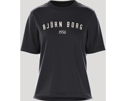Björn Borg BB Logo Leisure -  T-Shirt - Tee- Top - Dames - Maat M - Zwart