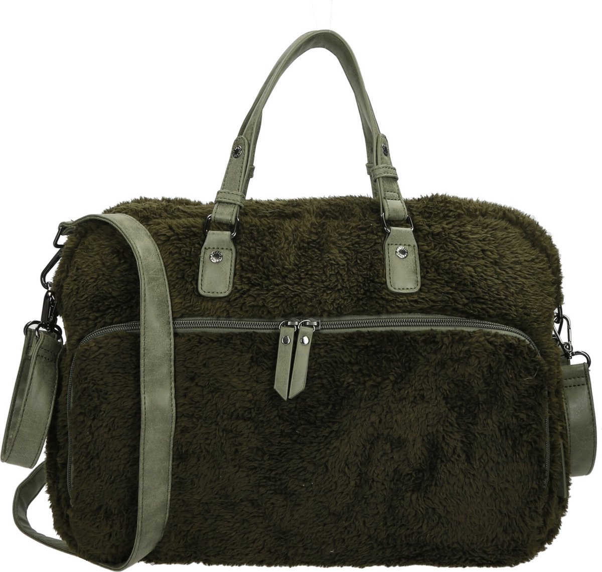 Enrico Benetti Teddy Luiertas / mombag / schoudertas 66655 - Olijf groen
