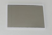 Tasspiegel - Mini - Ultraplat - Wit - Afmeting: 7,8 x 5,3 x 0,3 cm