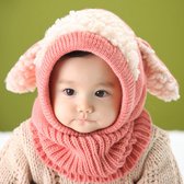Bonnet chaud d'hiver Bébé avec bonnet tricoté au crochet de style chien
