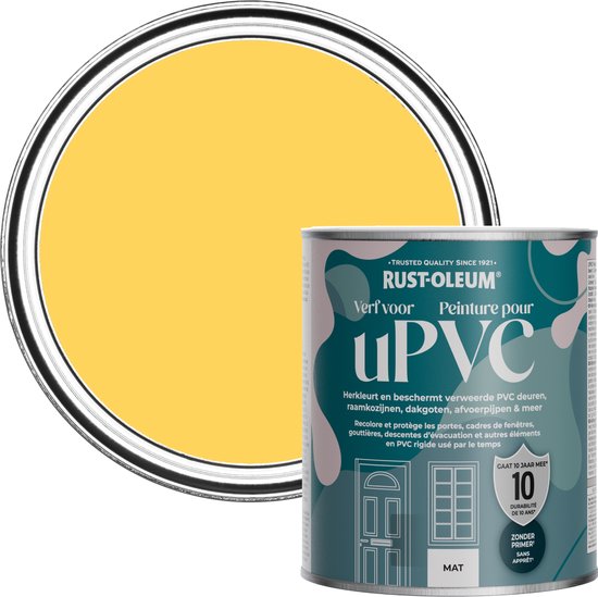 Rust-Oleum Geel Verf voor PVC - Citroengelei 750ml